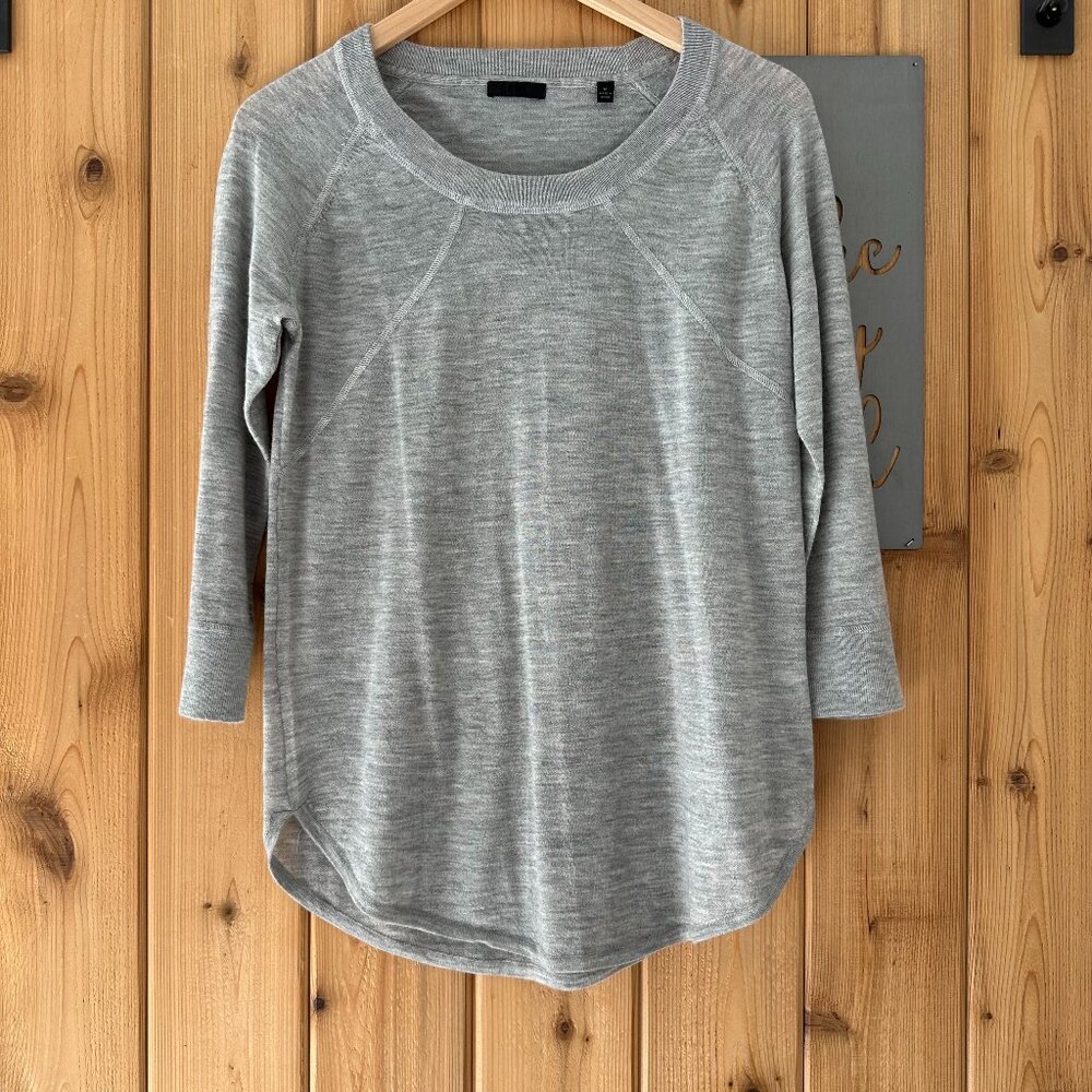 ATM Anthony Thomas Melillo Size Medium Cashmere Sweater in Heather Gray